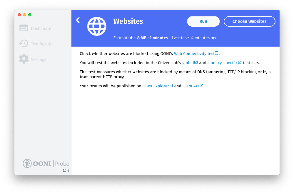 Inside Websites card