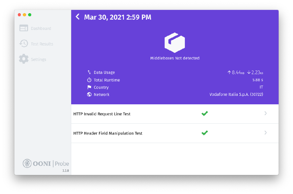 Middlebox tests