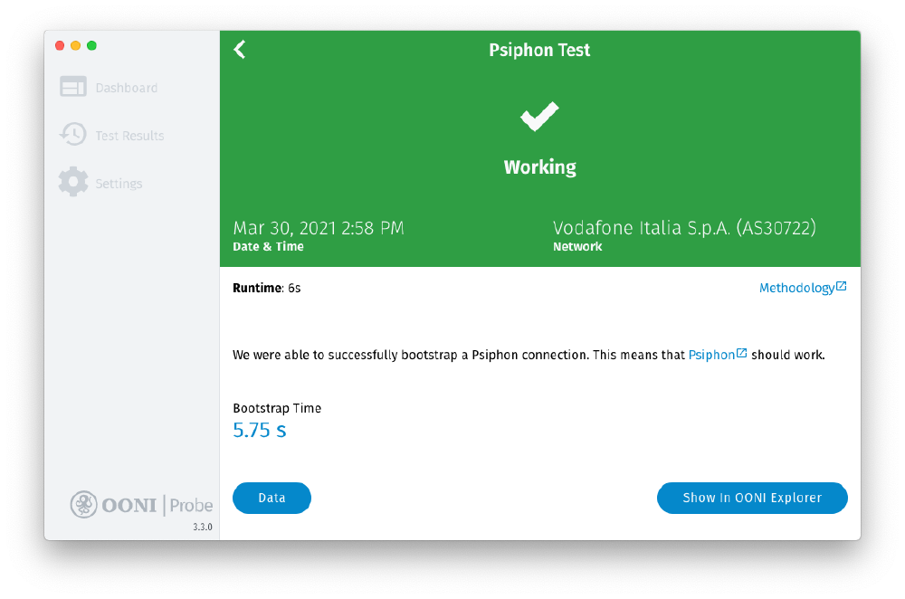 Psiphon measurement