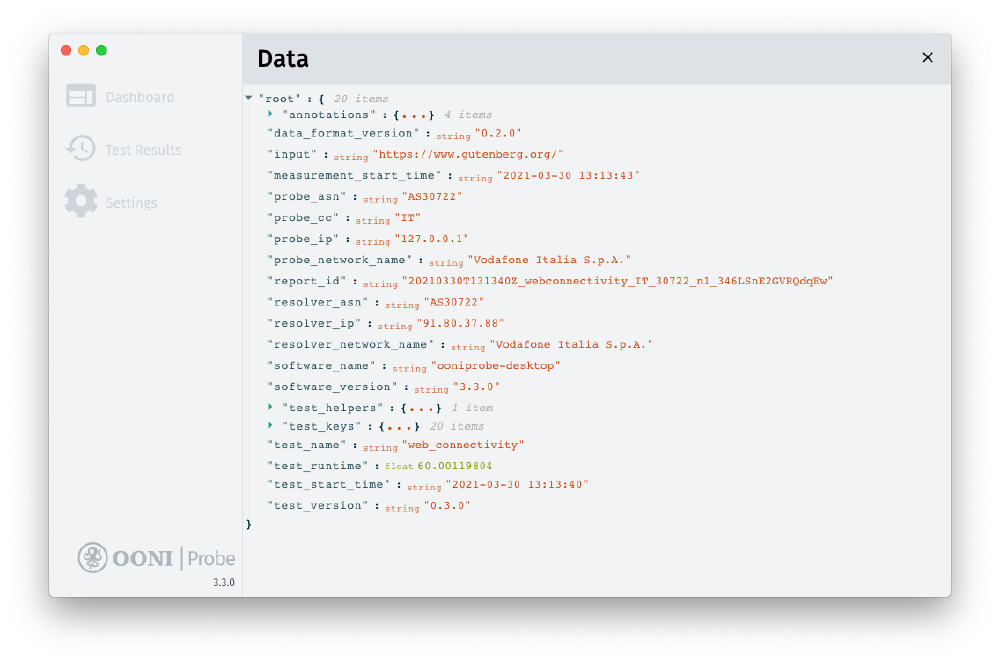 Raw data