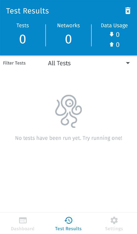 Empty test results
