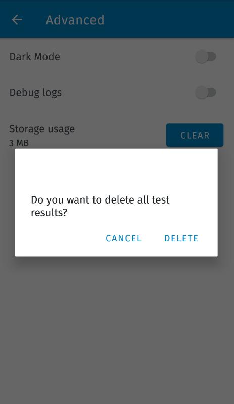Delete all results