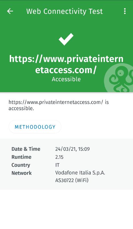 Private internet access accessible