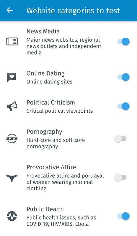 Disable options