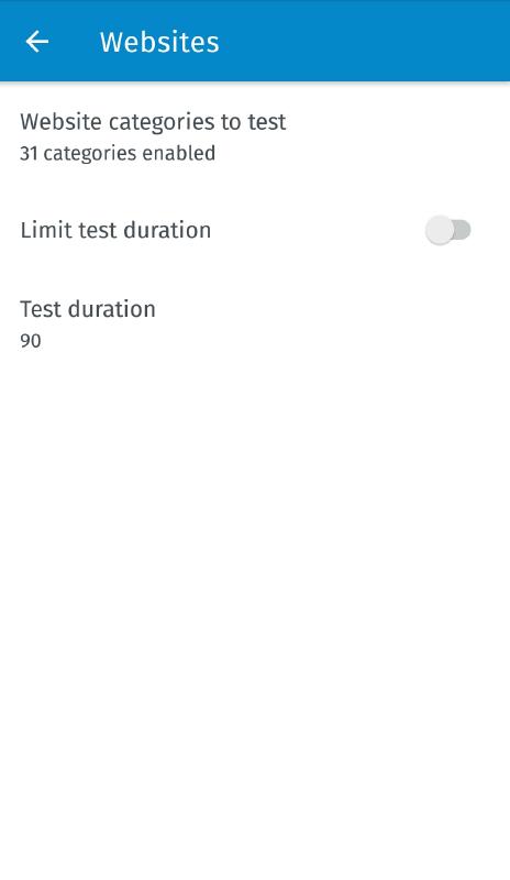 Disable limit test duration