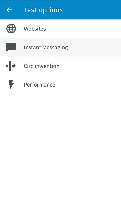 Tap IM settings