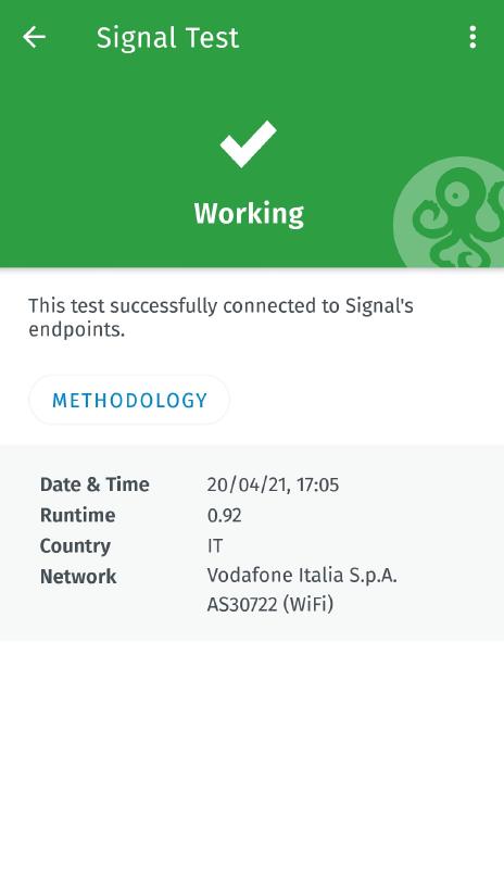 Signal results